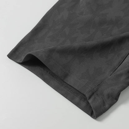 Chrome Hearts Men Designer Wide Leg Jeans Vintage Black with Quilted Texture and Distressed Hem 1115