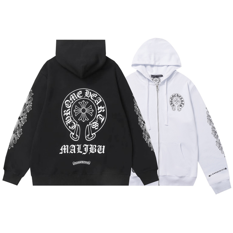 Chrome Hearts New Zip Up Hoodie -8515