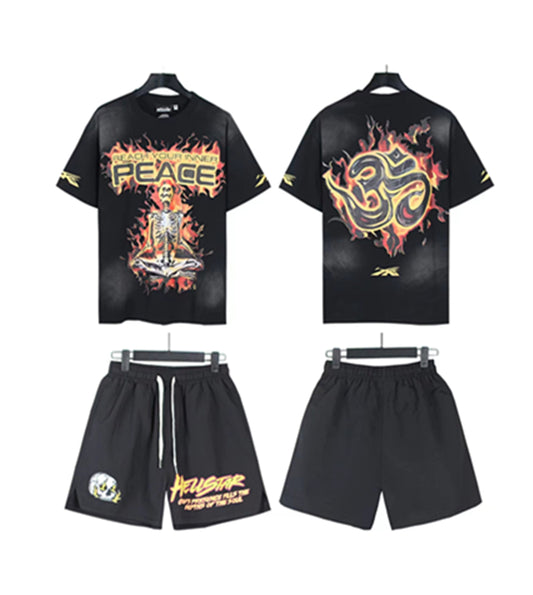 Hellstar new fashion T-shirt Suit