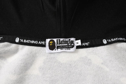 BAPE Glow Camo Shark Wide Full Zip Double Hoodies