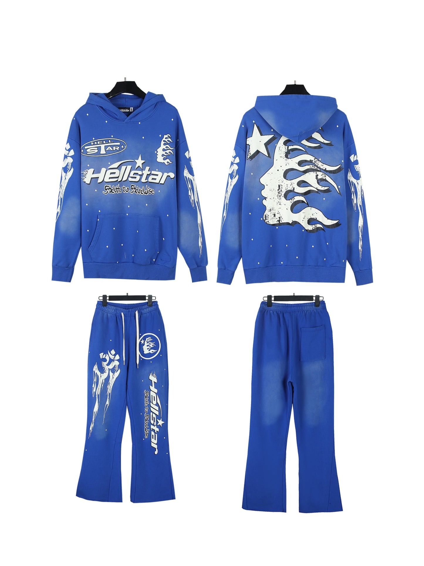 Hellstar Studios New Hoodie and Pants Set 2002
