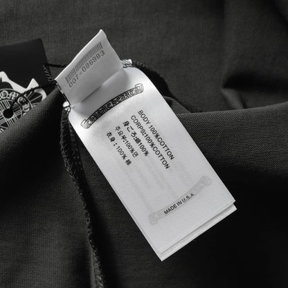 Chrome Hearts Men Designer Wide Leg Jeans Vintage Black with Quilted Texture and Distressed Hem 1115