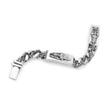 DOUBLE ID FANCY LINK BRACELET -8