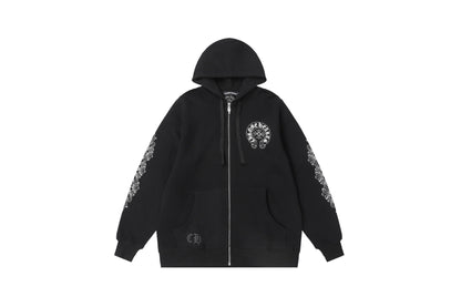 Chrome Hearts New Zip Up Hoodie -8515