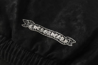 Chrome Hearts Horseshoe Cross Jacket - Black Street Embroidered Coat 8800