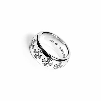 Chrome-Hearts ETCHED PLUS BAND RING -2