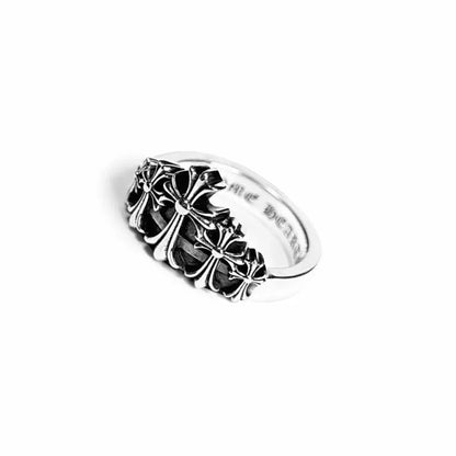 CHROME HEARTS CROSS CROWN RING -5