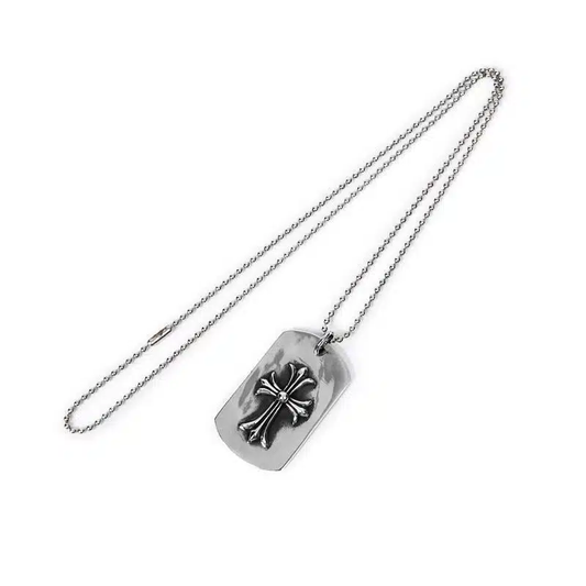 Chrome Hearts TINY CH CROSS CUTOUT DOG TAG