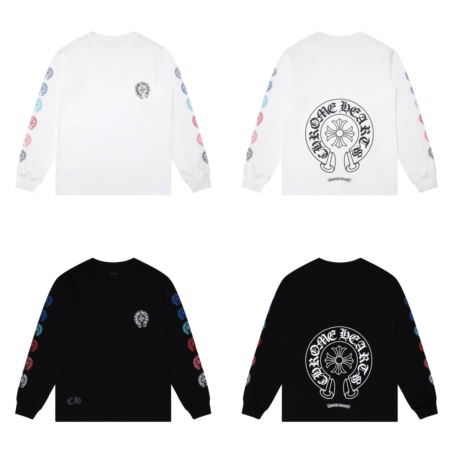 Chrome Hearts Men's Long-Sleeve T-shirtSweatshirt K8009